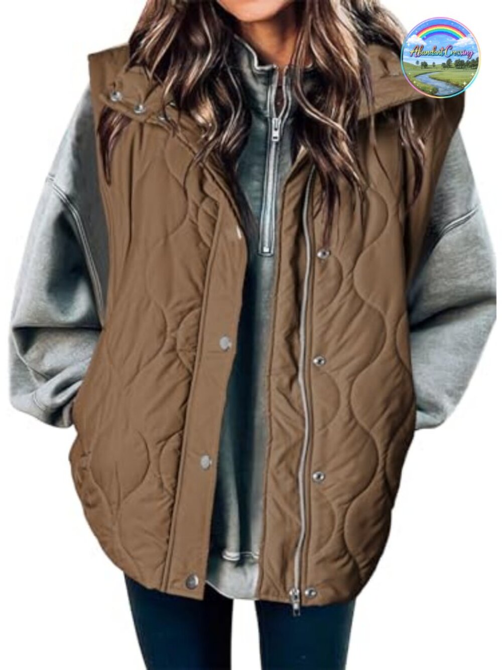 Women's Cropped Quilted Puffer Vest Sleeveless Lightweight Jacket